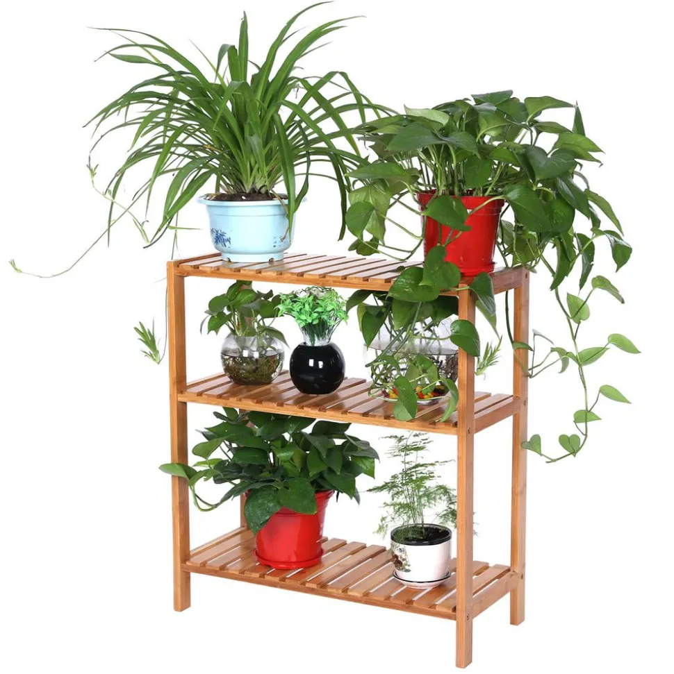 Online SONGMICS Étagère rangement bambou