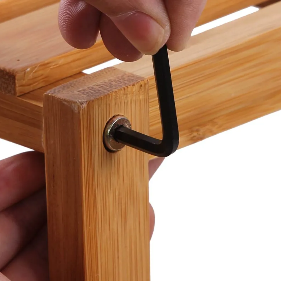 Clearance SONGMICS Étagère rangement bambou