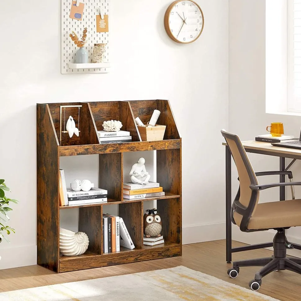 Clearance SONGMICS Étagère rangement rustique Marron Rustique