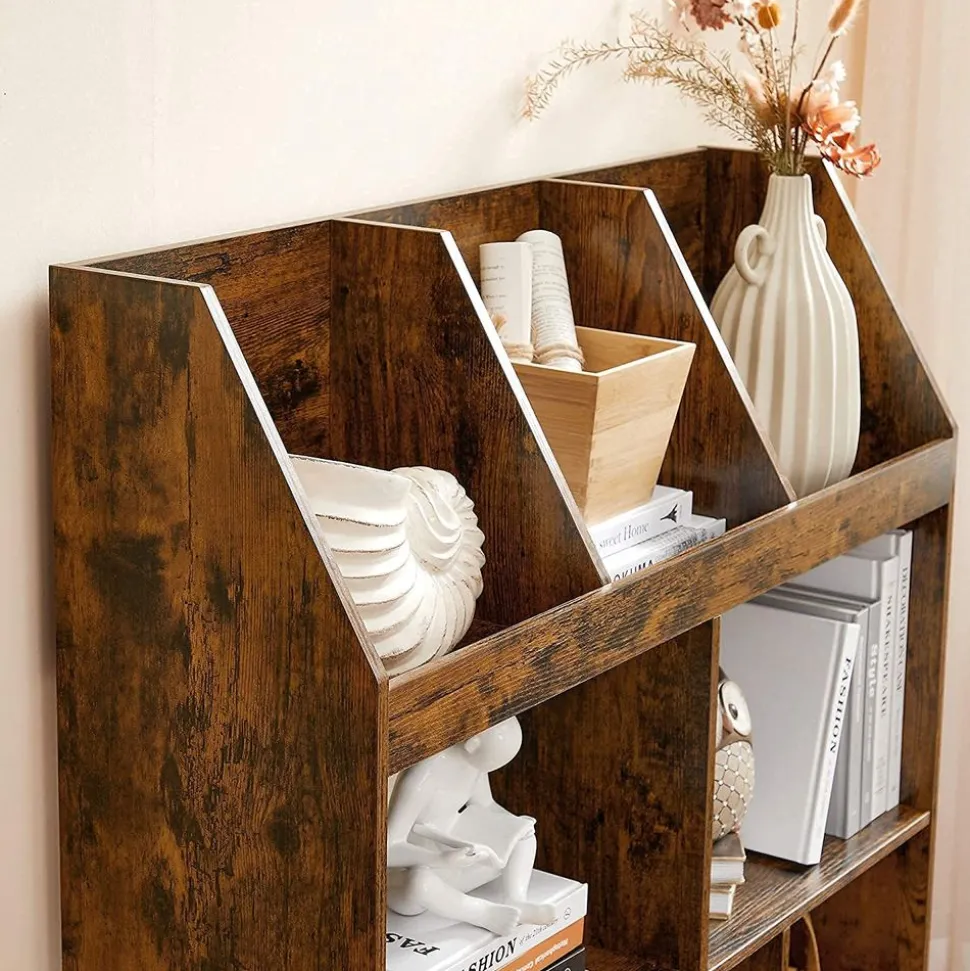 Clearance SONGMICS Étagère rangement rustique Marron Rustique