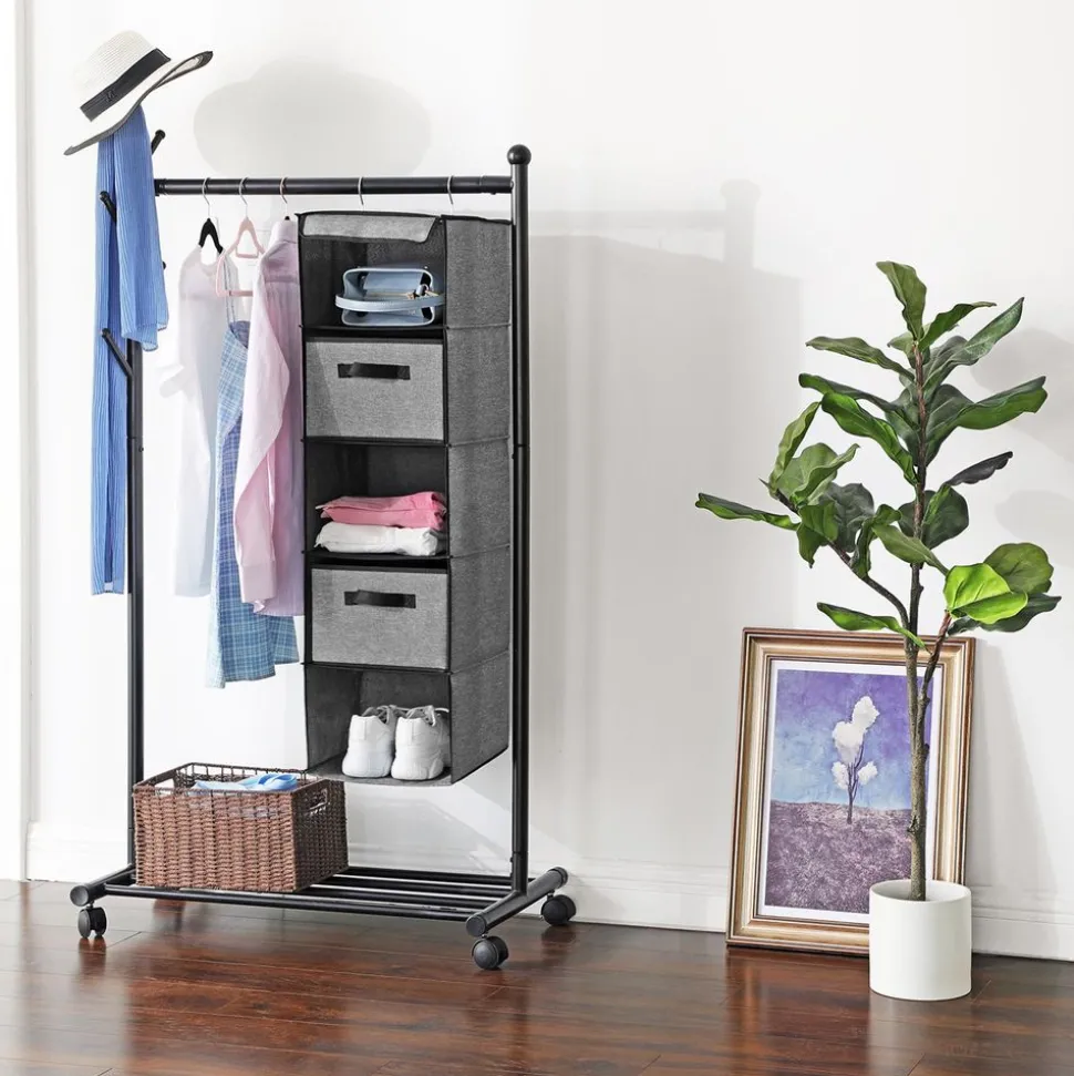 Sale SONGMICS Étagère suspendue Gris