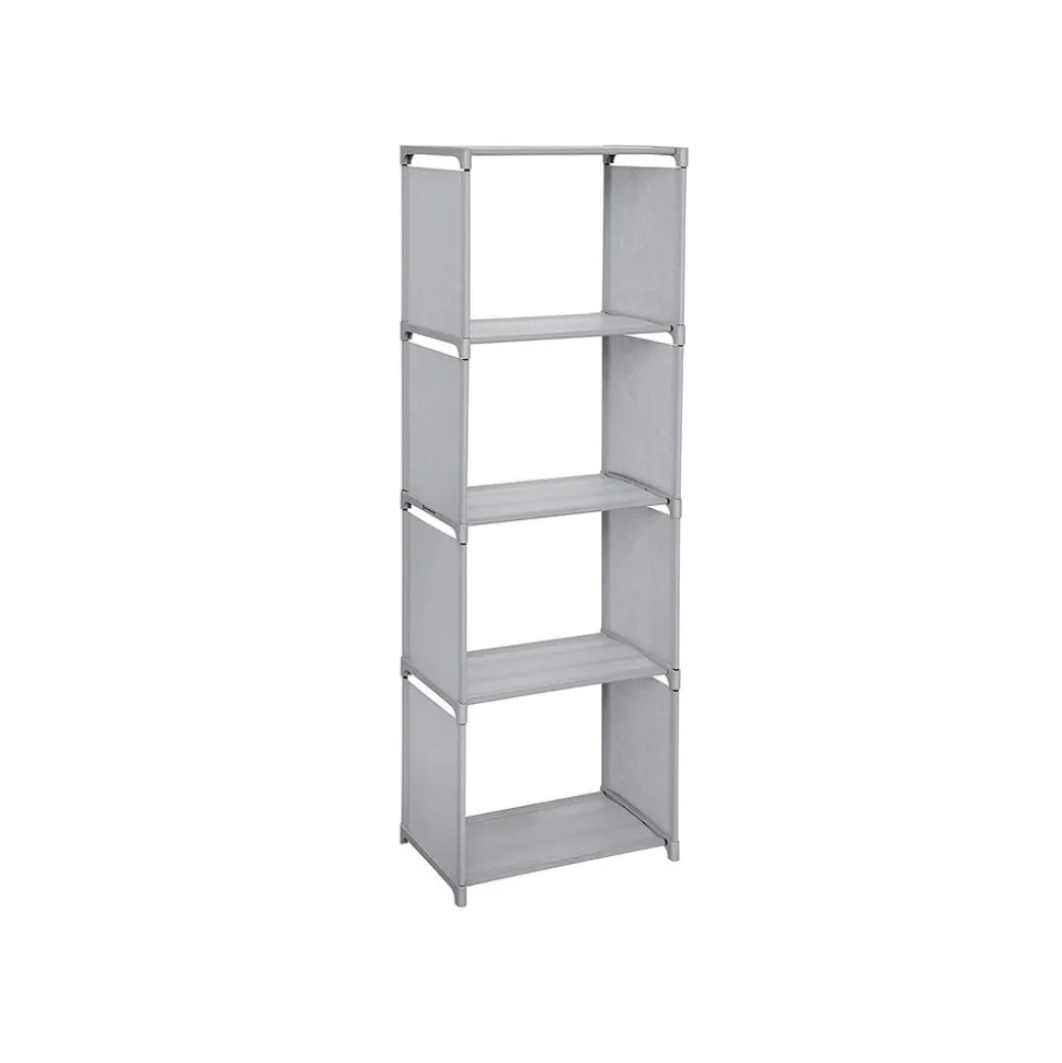 Cheap SONGMICS Étagère tissu 4 niveaux Gris