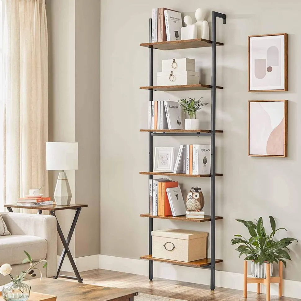 Hot SONGMICS Étagère WC façon grange Brun Vintage Noir