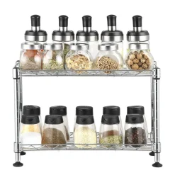 Cheap SONGMICS Étagères à épices Argent