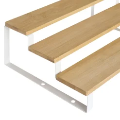 Discount SONGMICS Étagères à épices Boisé et Blanc