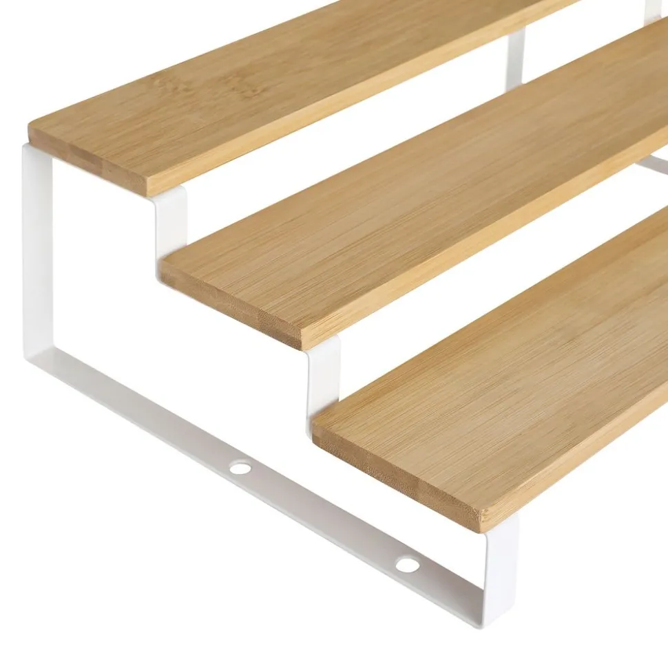 Discount SONGMICS Étagères à épices Boisé et Blanc