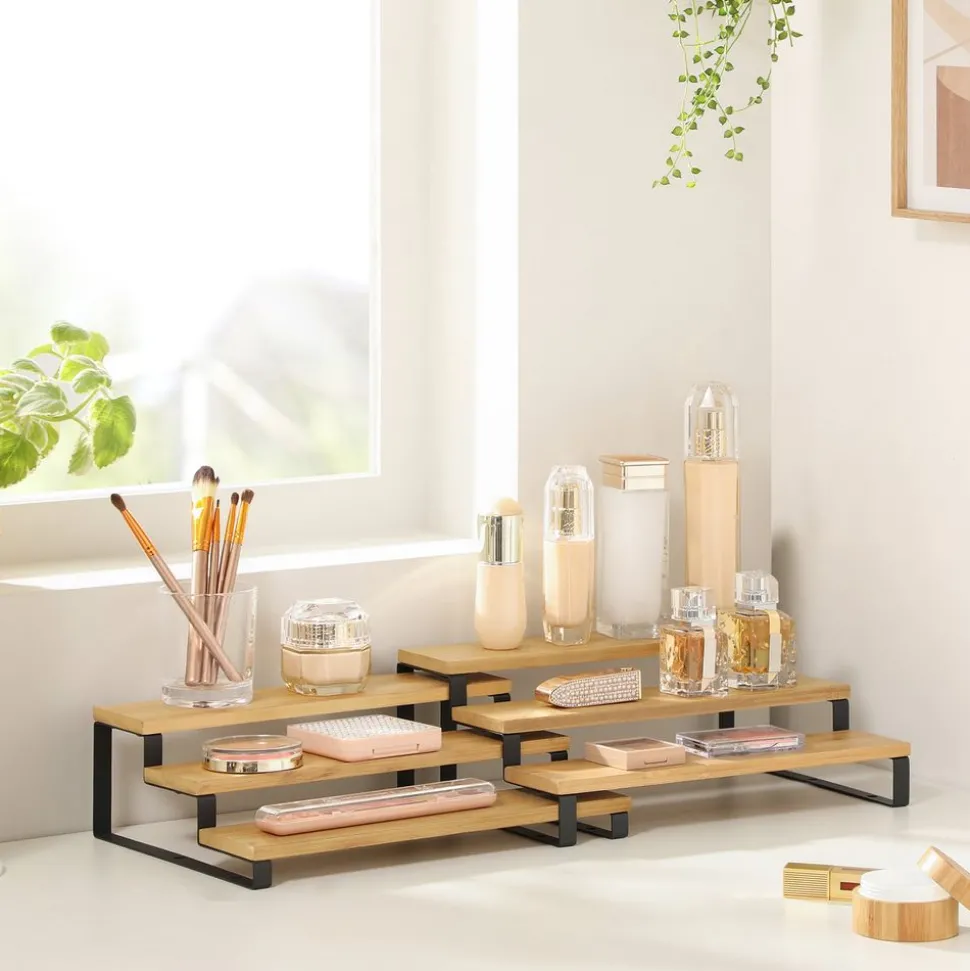 Discount SONGMICS Étagères à épices Boisé et Blanc