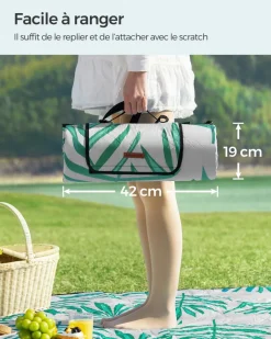 Online SONGMICS Tapis pique-nique triangle