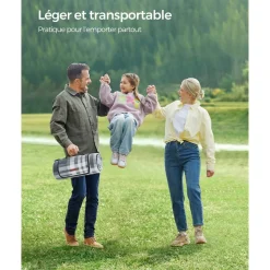 Best SONGMICS Tapis pique-nique vague Blanc