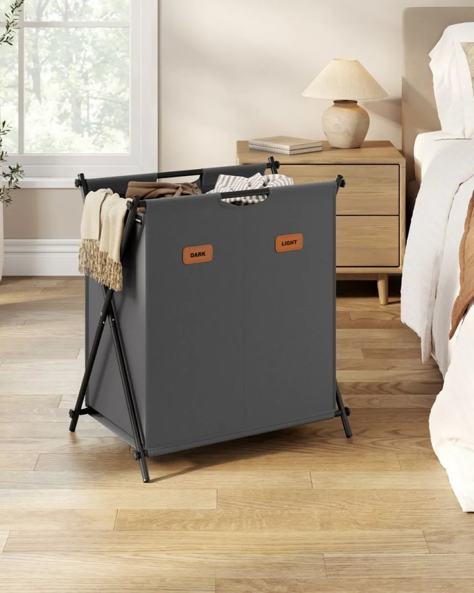 Outlet SONGMICS Étendoir à linge avec étagère blanc nuage