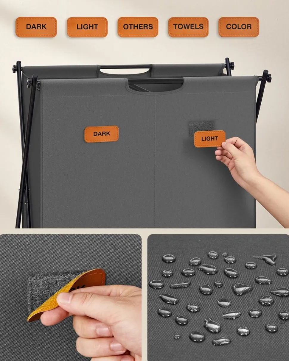 Outlet SONGMICS Étendoir à linge avec étagère blanc nuage