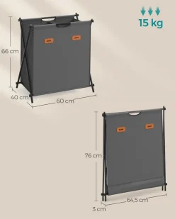 Outlet SONGMICS Étendoir à linge avec étagère blanc nuage