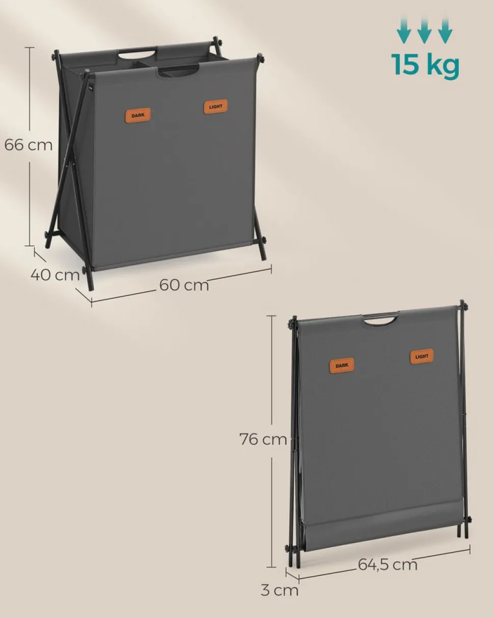 Outlet SONGMICS Étendoir à linge avec étagère blanc nuage