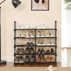 Outlet SONGMICS Tour chaussures 10 niveaux Noir