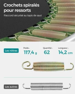 Cheap SONGMICS Trampoline Ø 183 cm bleu