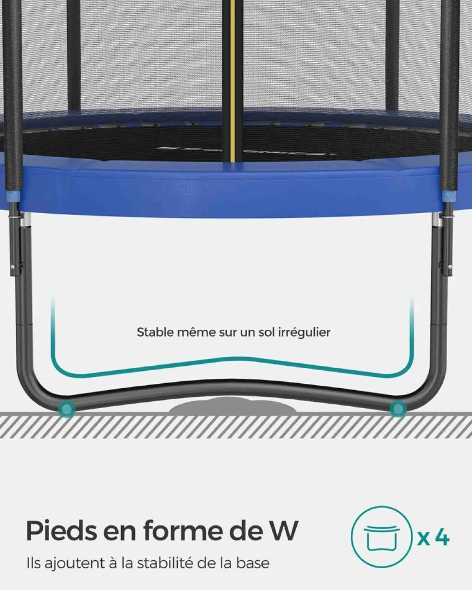 Cheap SONGMICS Trampoline Ø 183 cm bleu