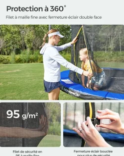 Cheap SONGMICS Trampoline Ø 183 cm bleu