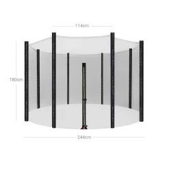 Clearance SONGMICS Trampoline extérieur 244Ø pour jardin