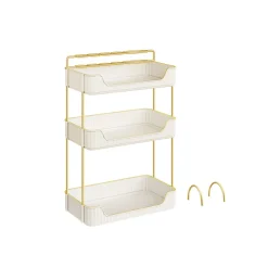 Hot SONGMICS Valise de maquillage 4-en-1 Argent