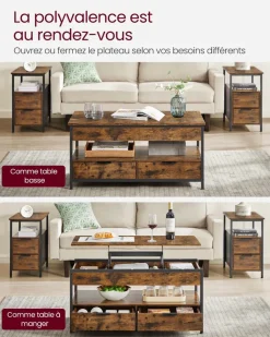 Clearance SONGMICS Valise de maquillage haute Noir