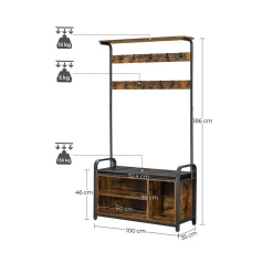 Cheap SONGMICS Vestiaire industriel Noir