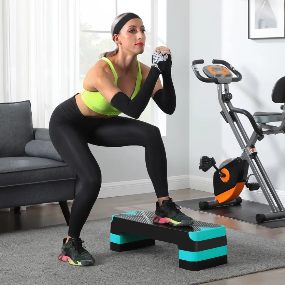 Best Sale SONGMICS Vélo d’appartement noir et rouge