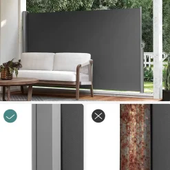 Store SONGMICS Voile d’Ombrage 3 x 5 m