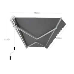 Discount SONGMICS Voile d'ombrage  5 x 5 m sable Fauteuil à bascule gris